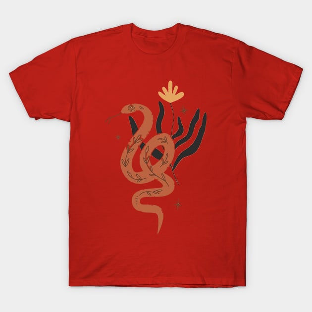 Wild West Snake T-Shirt by elenaartits